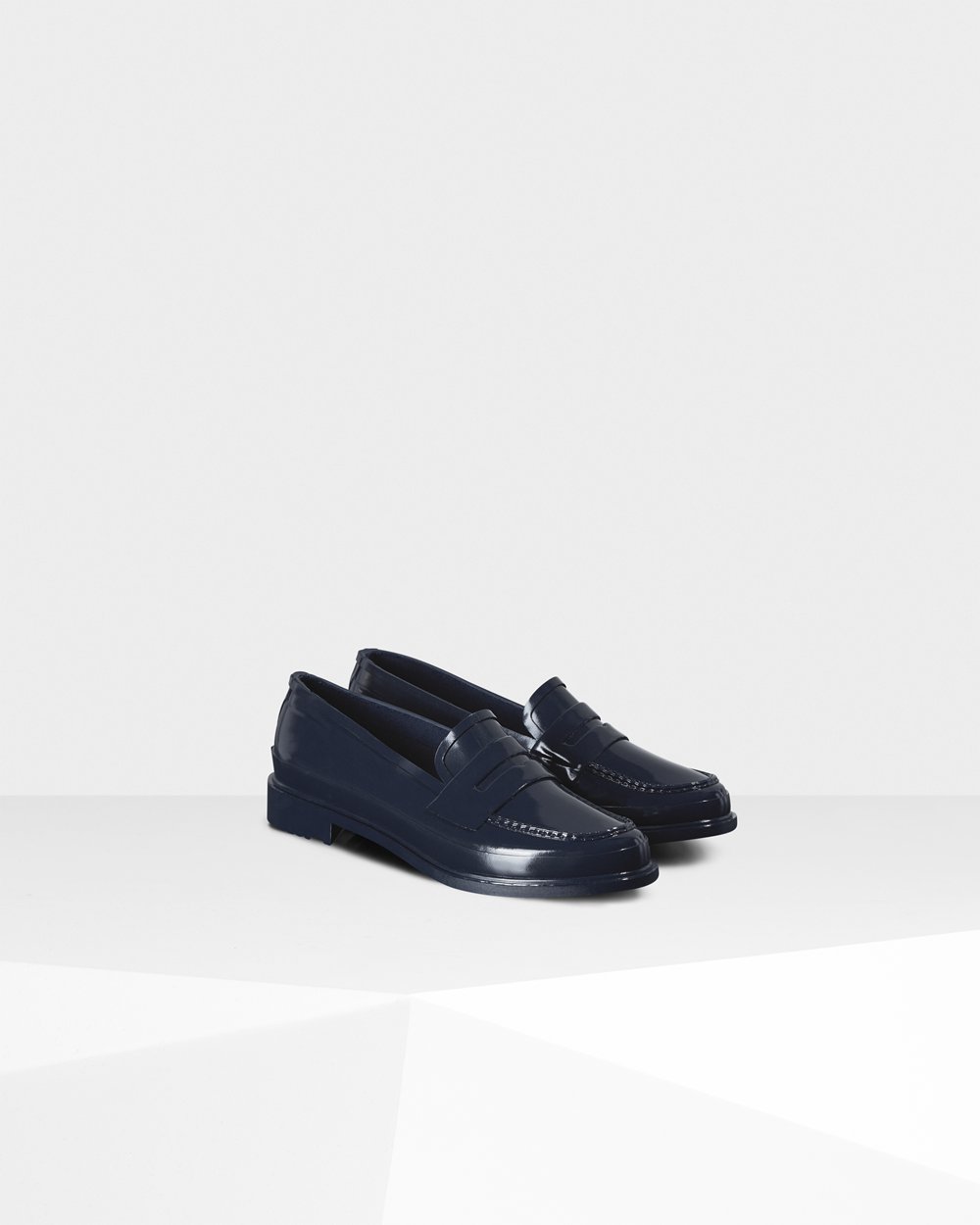 Mocassins Hunter Feminina Azul Marinho - Original Gloss Penny - 82KXYAONC